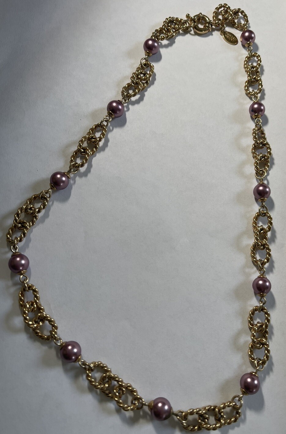 FRANCESCA VISCONTI 20” Gold Tone Necklace