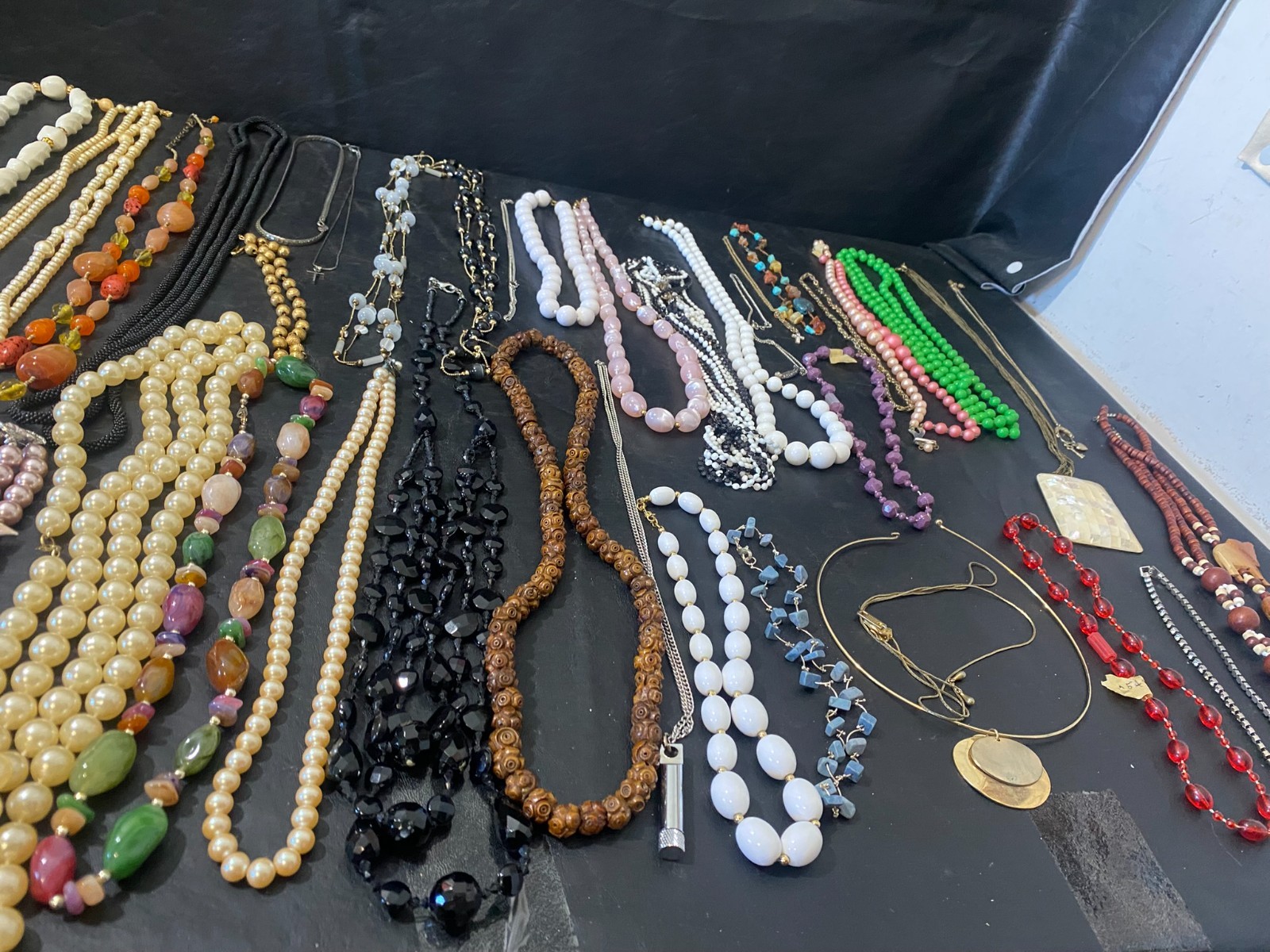 Necklace lot 55 necklaces jewelry pendant beaded chain mixed brands