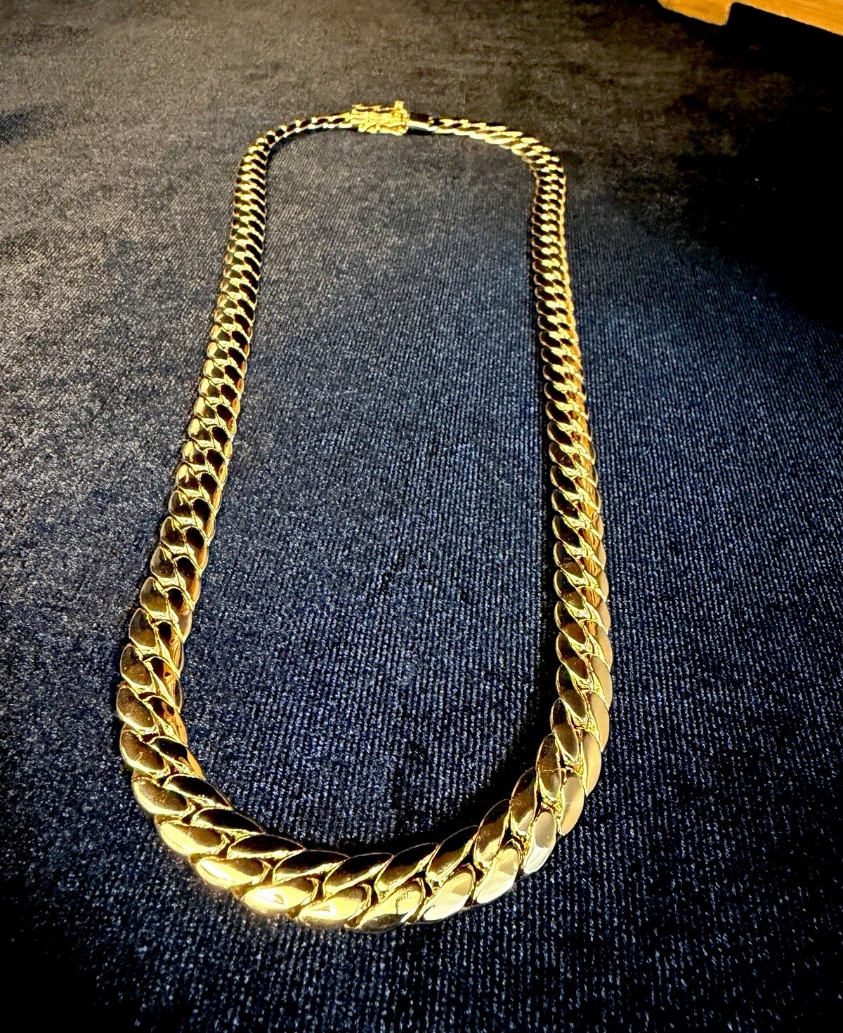 Miami Cuban 14K Stamped Gold Filled 22in 8MM necklace w/box lock BRAND NEW