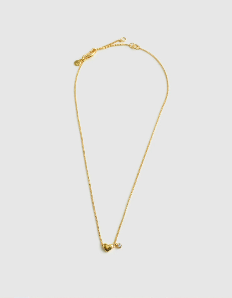 Madewell Heart Curb Chain Necklace NEW