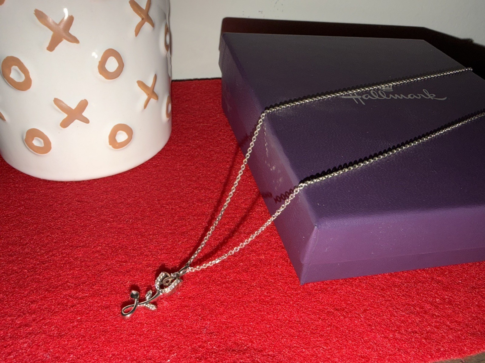 Hallmark Silver-Tone Floral Necklace Brand New w/ Box Perfect Valentines Gift!