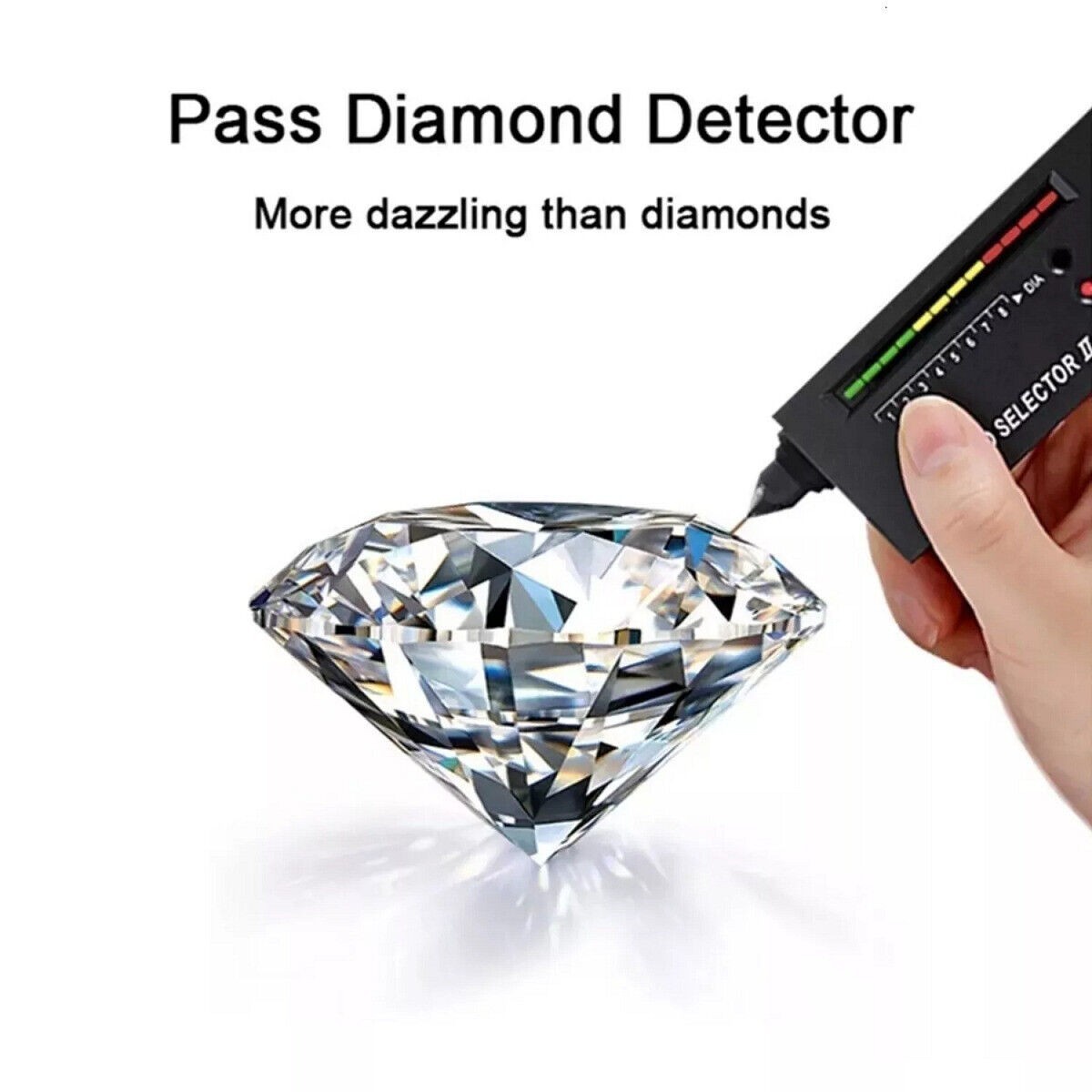 5MM D Color Dancing Moissanite Floating Pendant Necklace 925 Sterling Silver 18″