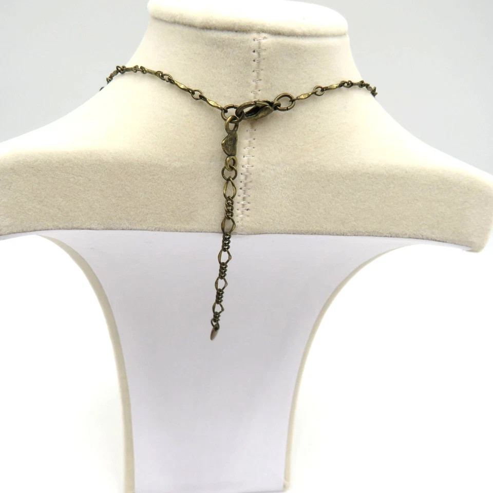 American Eagle Outfitters AE Disc Charm Dainty Layering 14″ Necklace Gold Tone