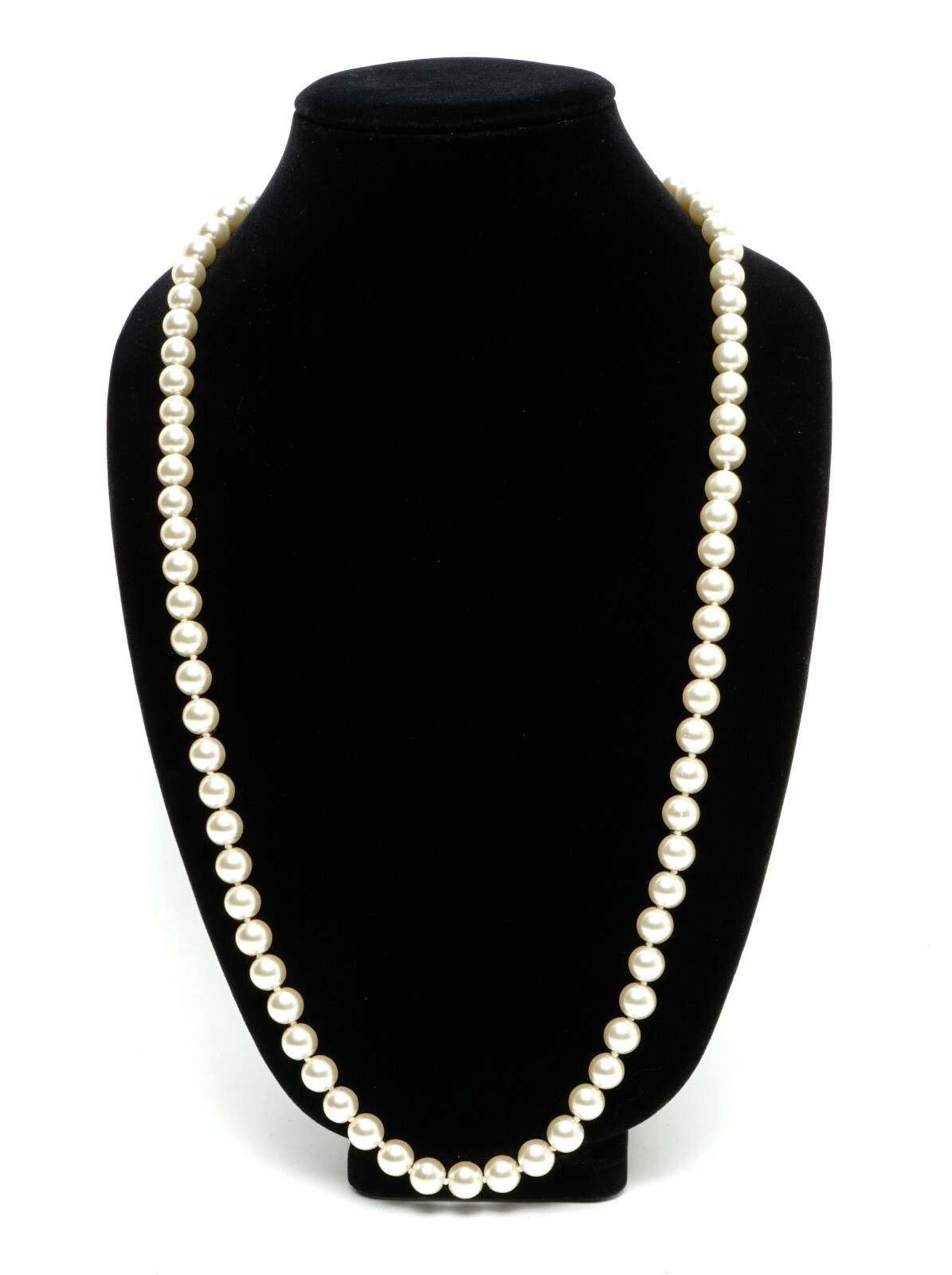 Pearl Necklace, Up to 33 Inch Length 10mm Faux Trendy Style Creamy