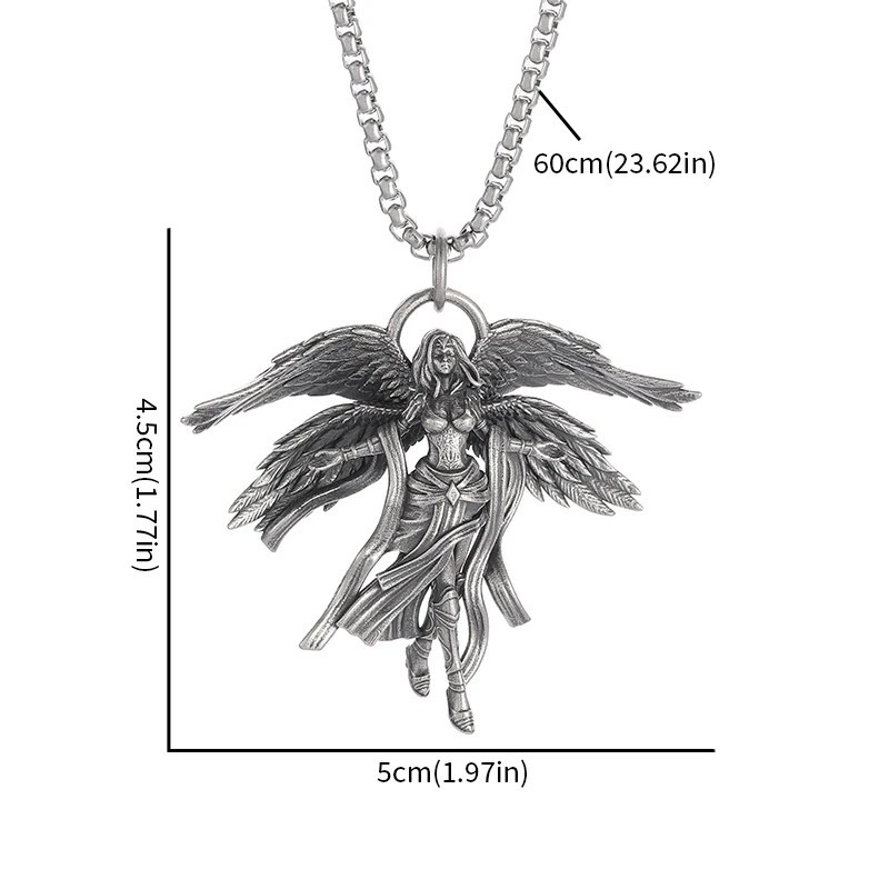 Men’s Fashion Jewelry Gothic Silver Cobra Snake Pendant Necklace 1-94