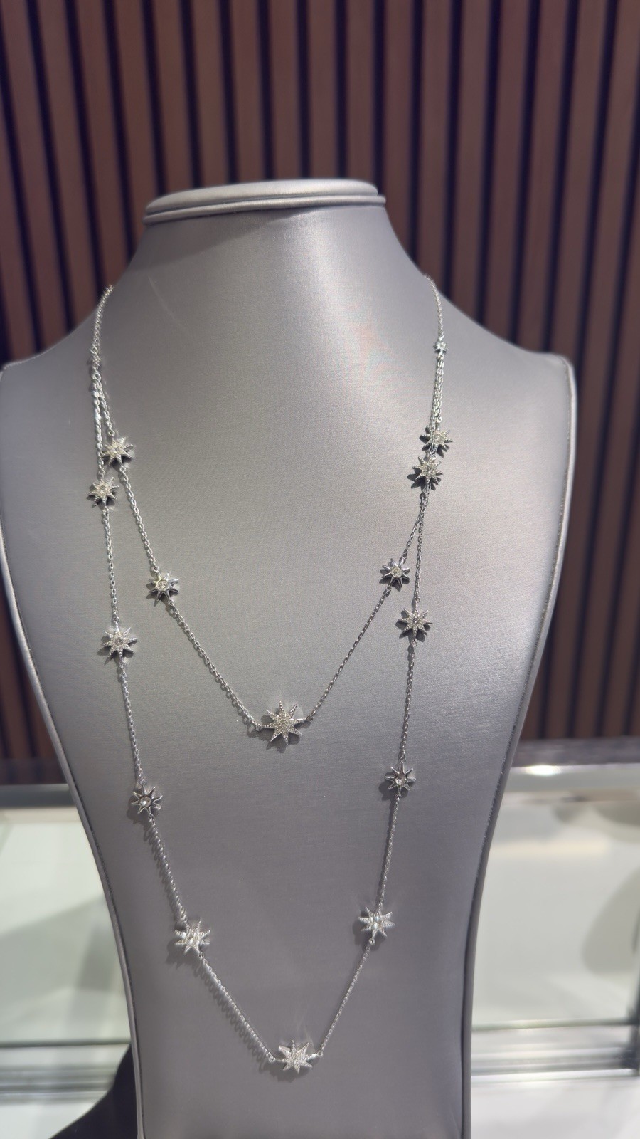 Swarovski Necklace Multiple STARS NECKLACE 19” TO 22” Adjustable