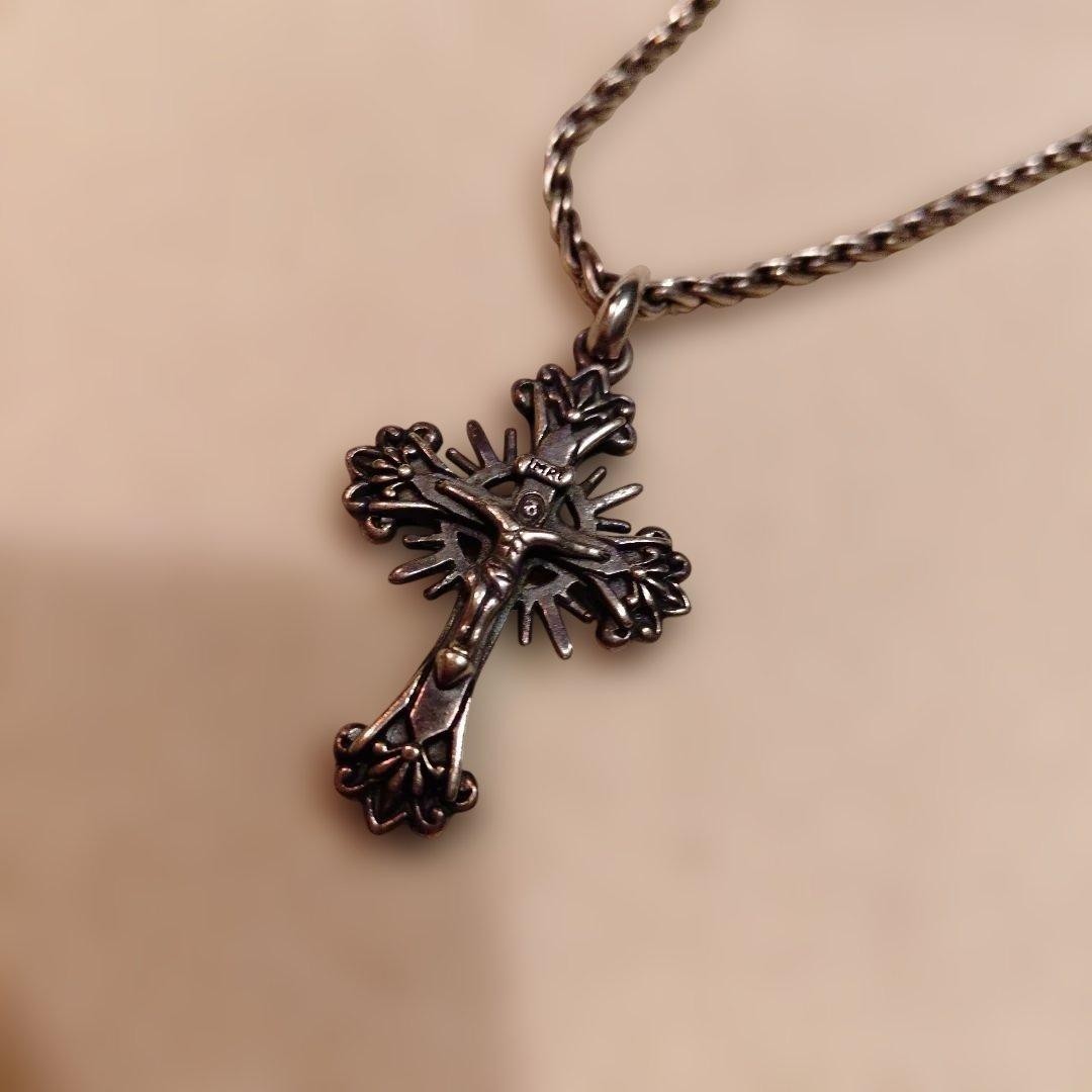 Chrome-Style, Silver 925 Cross Necklace Vintage