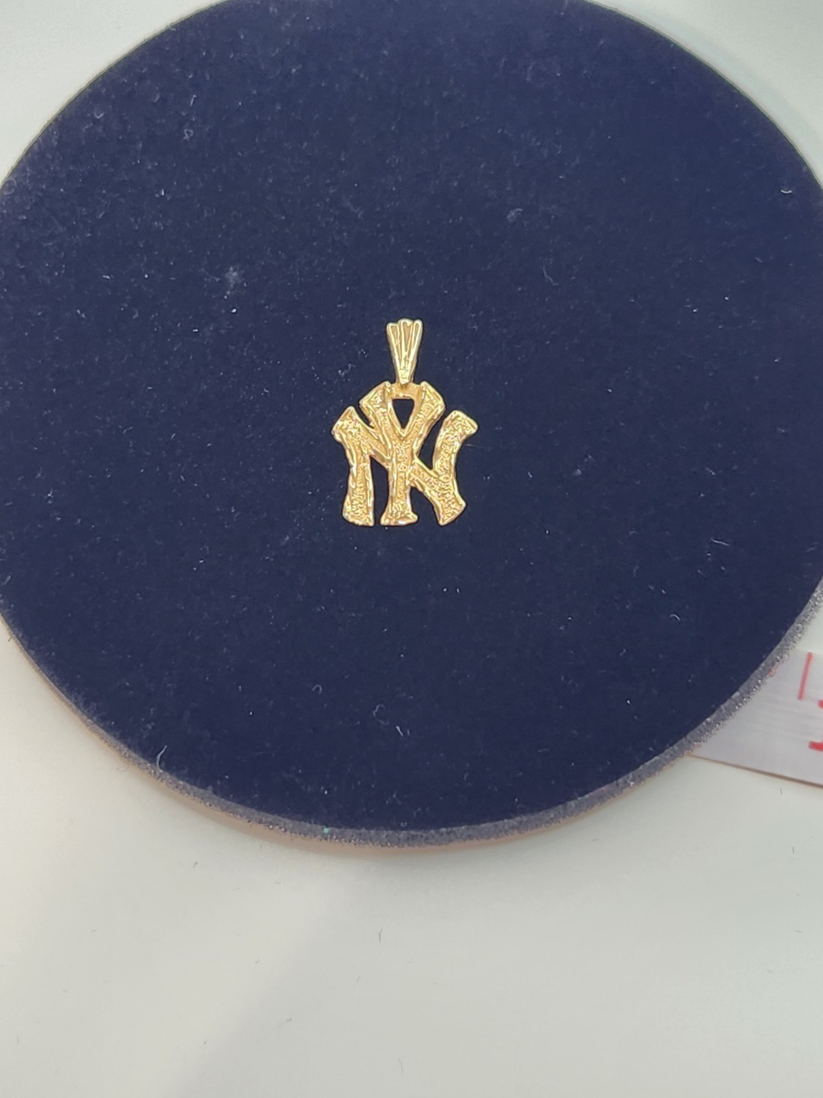 Gold 14 K Gold NY Letter Charm Pendant, Letter Shape Sports Theme Weights1 Gram