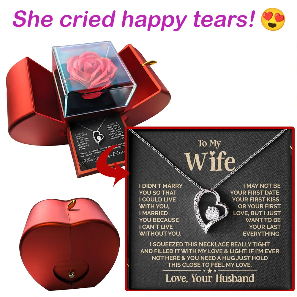 To My Beautiful Wife, Meeting You Was Fate, I Love You Always & Forever Necklace