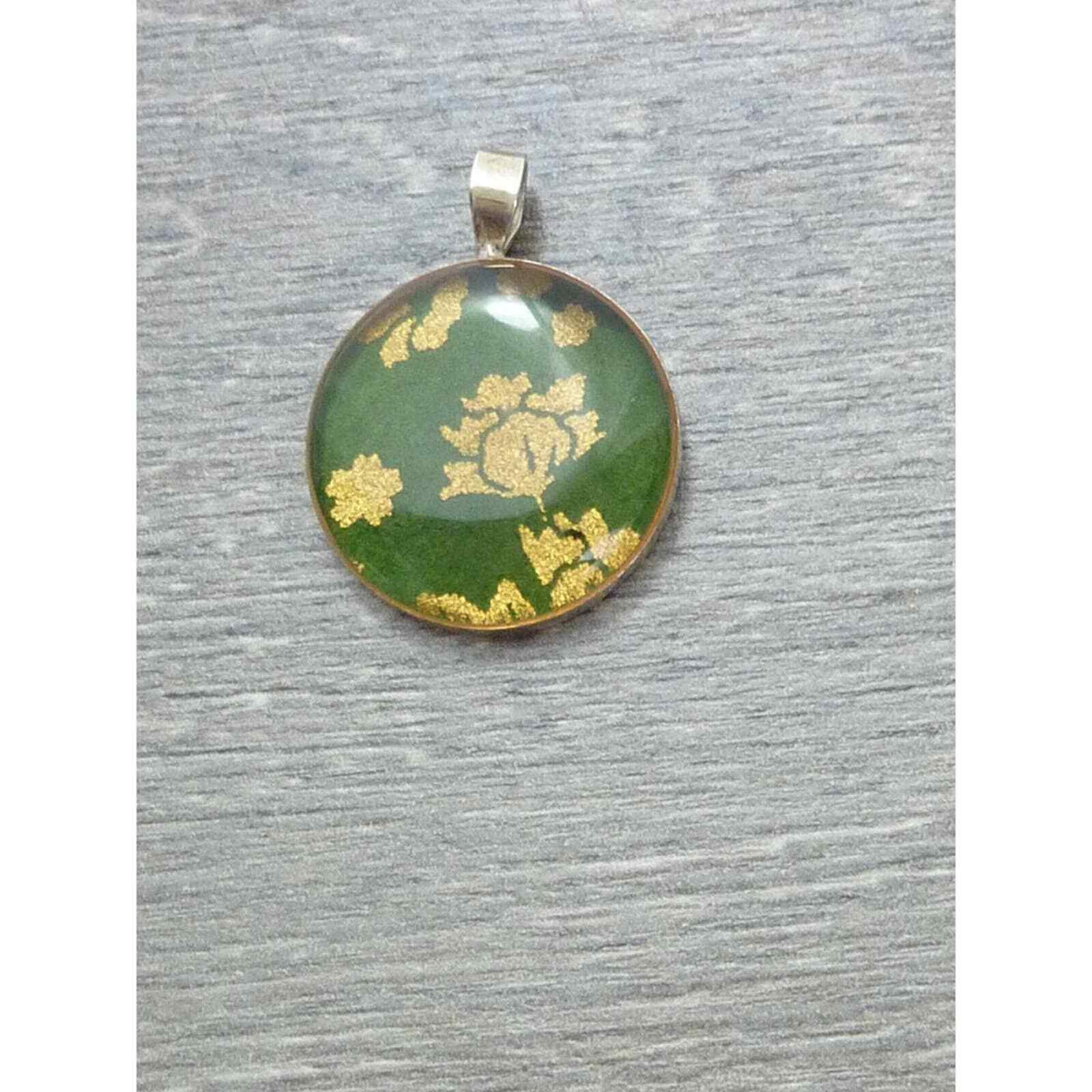 Green 925 Sterling Silver Pendant