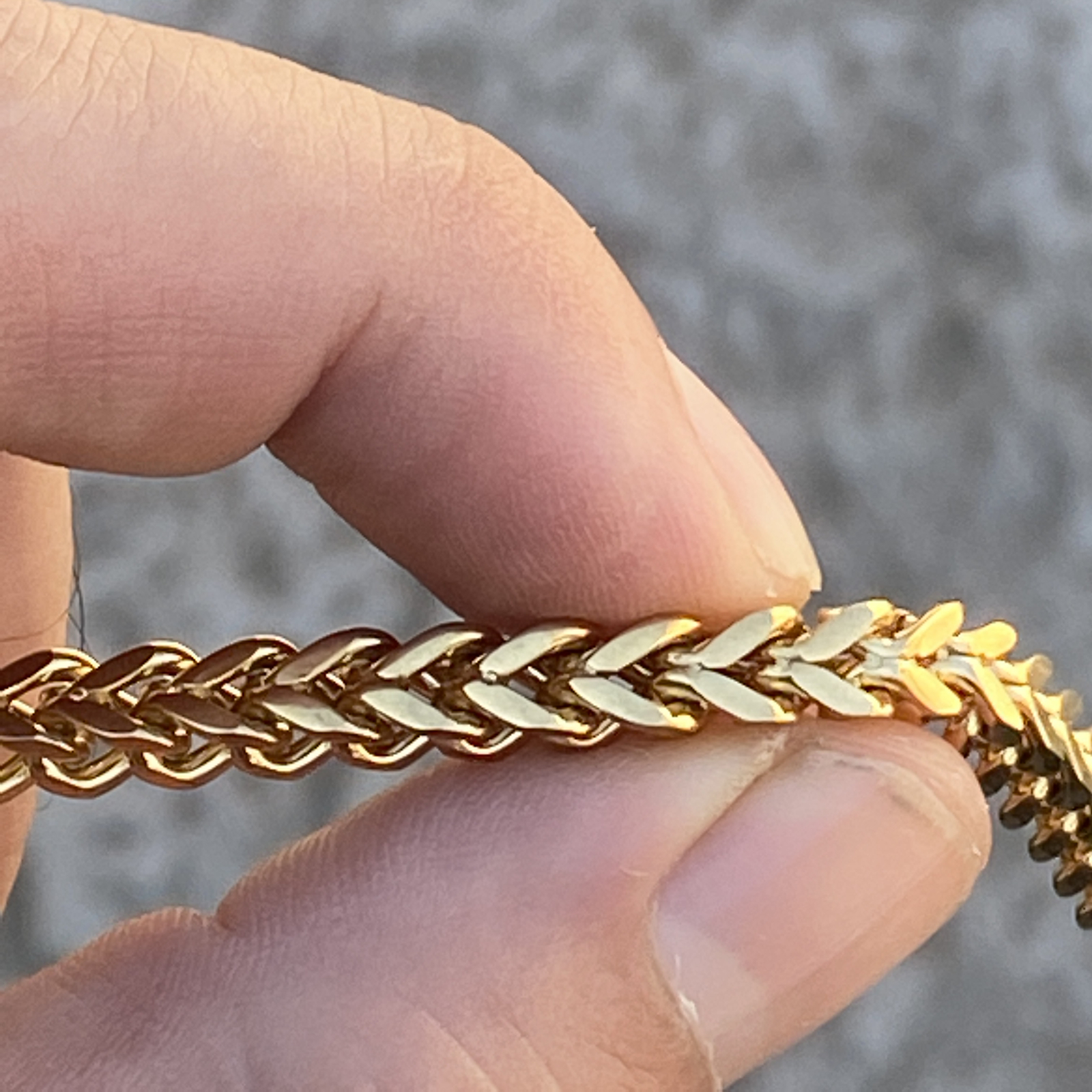 Mens 18K Gold Plated Solid Stainless Steel Franco Chain Heavy 36″ x 5MM Necklace