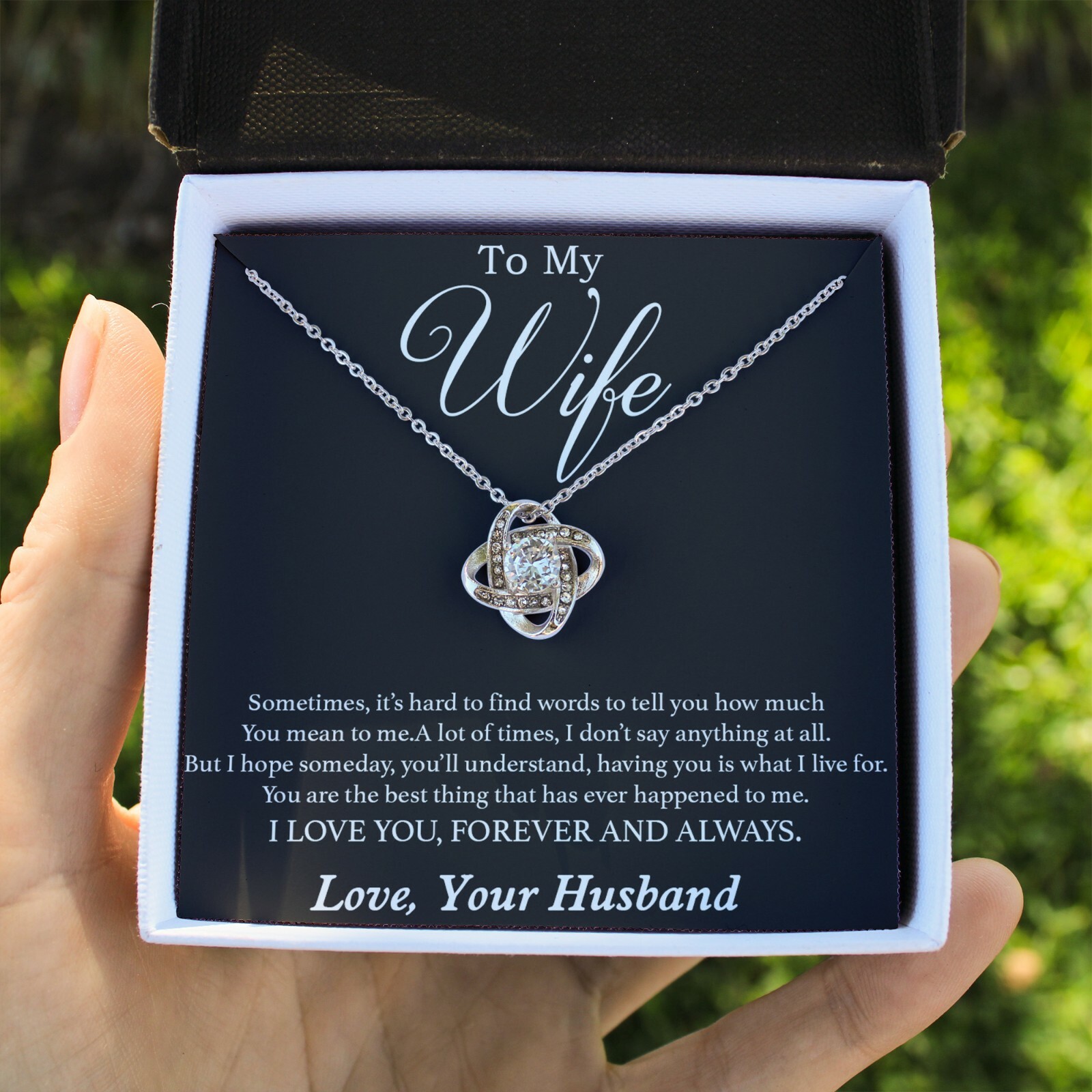 To My Wife Necklace, Gift For Wife, Anniversary Gift For Wife, Necklace For Wife