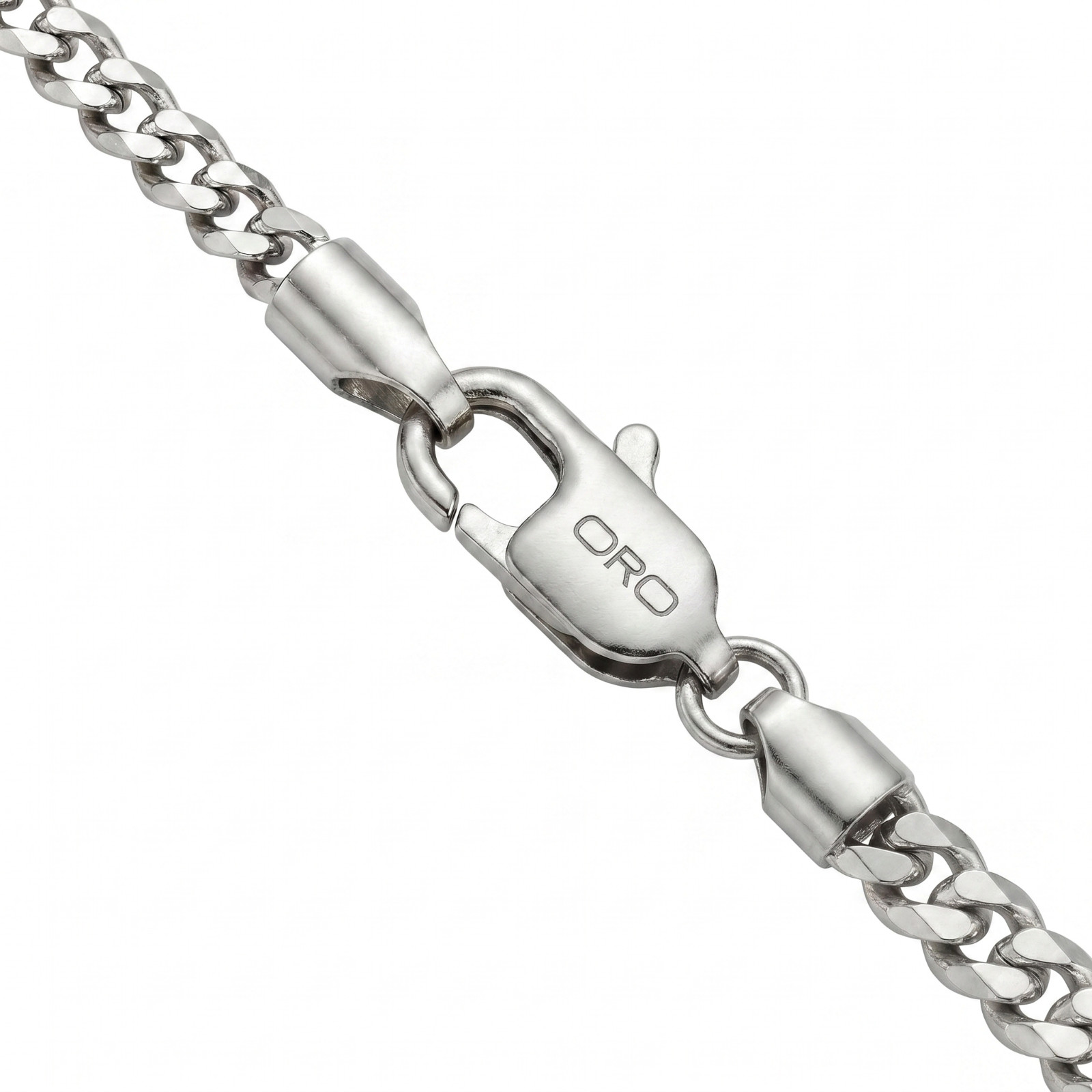 5mm Stainless Steel Silver Curb Miami Cuban Chain Necklace Men Women 18″-28″