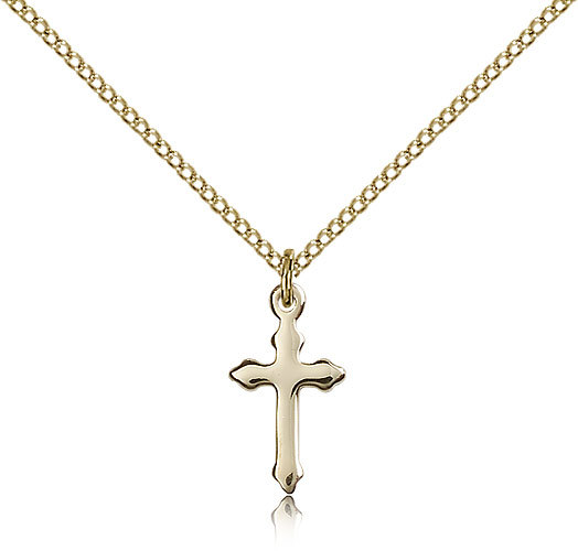 Gold Filled Cross Necklace For Women On 18 Chain – 30 Day Money Back Guarantee