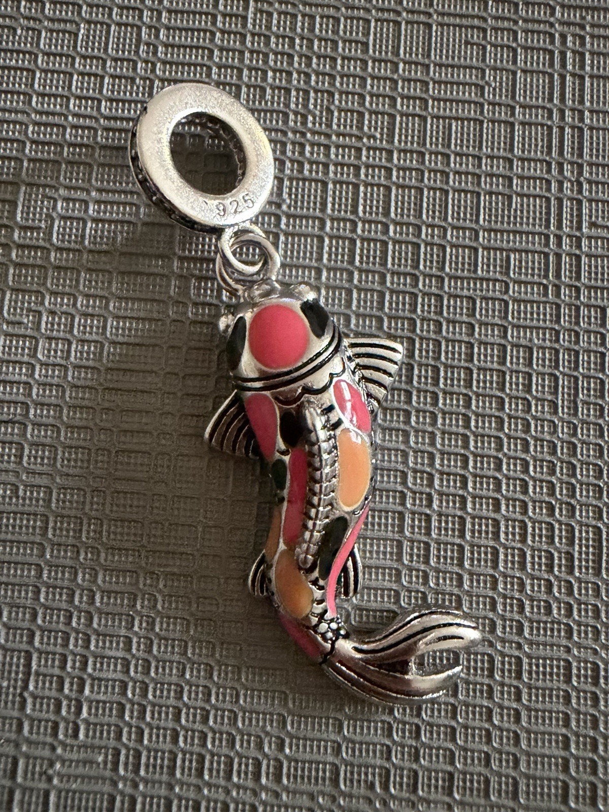 925 Stamped Silver Fish Pendant Or Charm