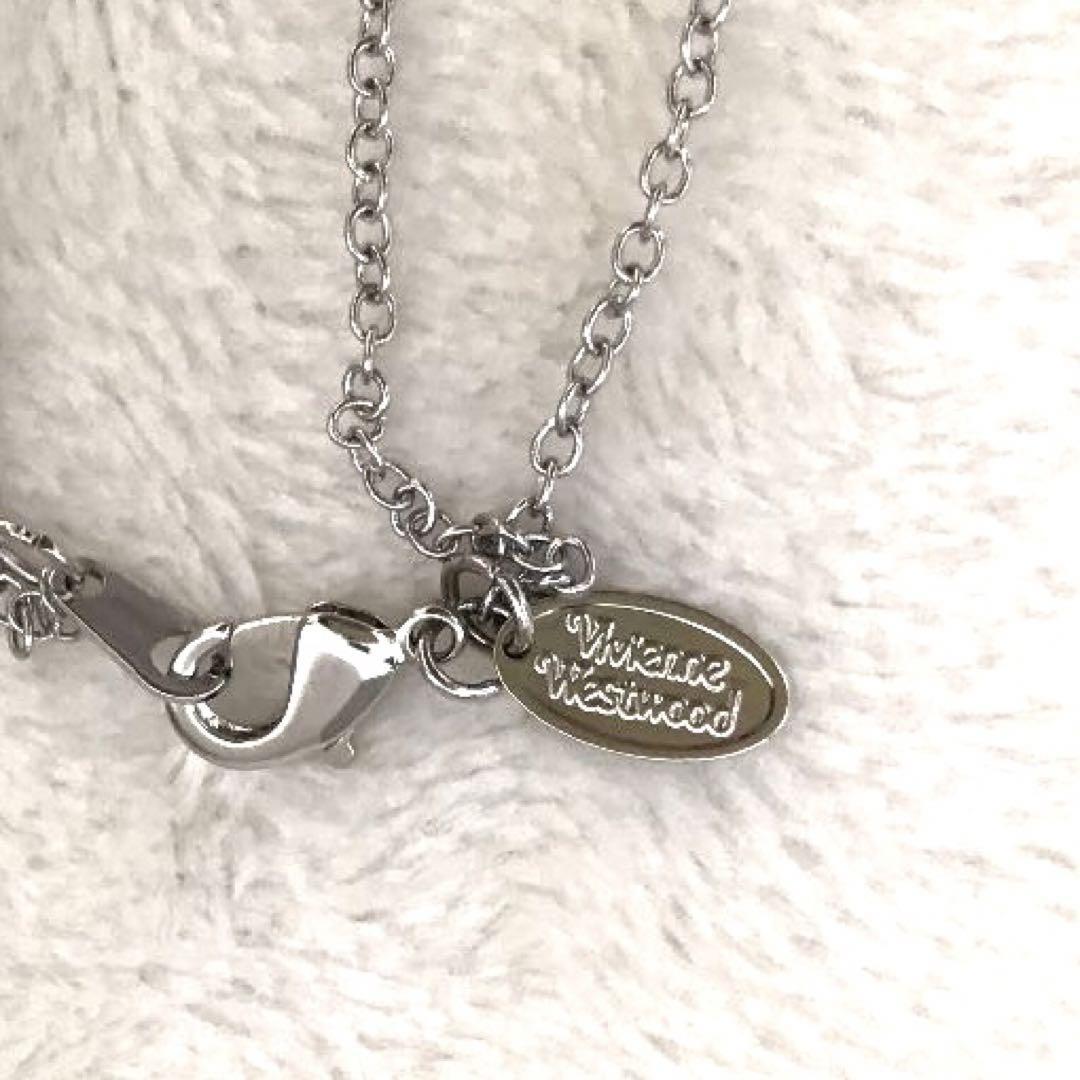 Vivienne Westwood Necklace Double Chain Skull Orb Silver 48cm IN BOX