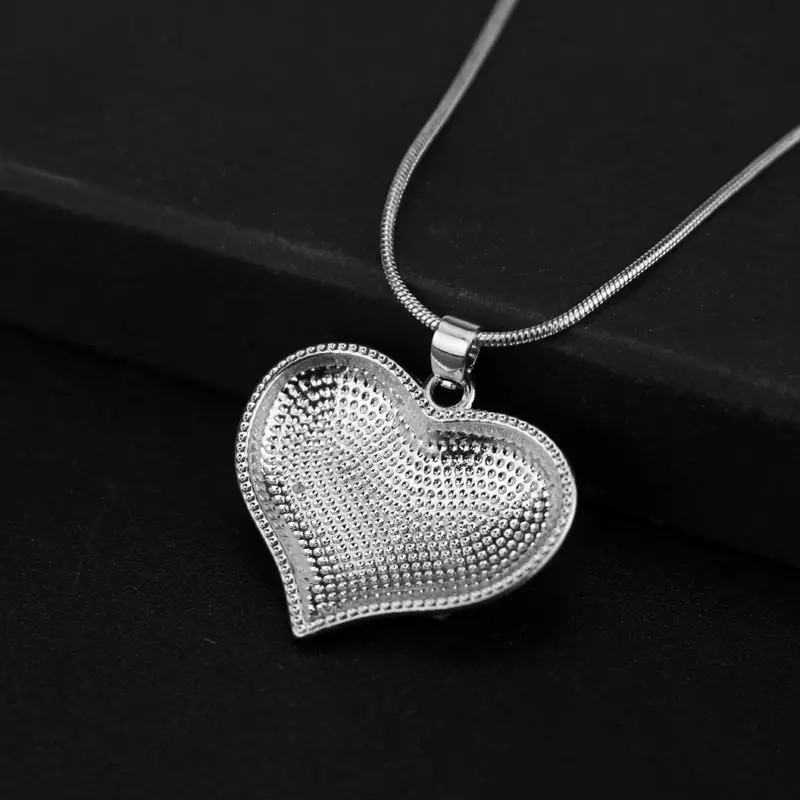 American Flag Heart Patriotic Love Jewelry Pendant Necklace