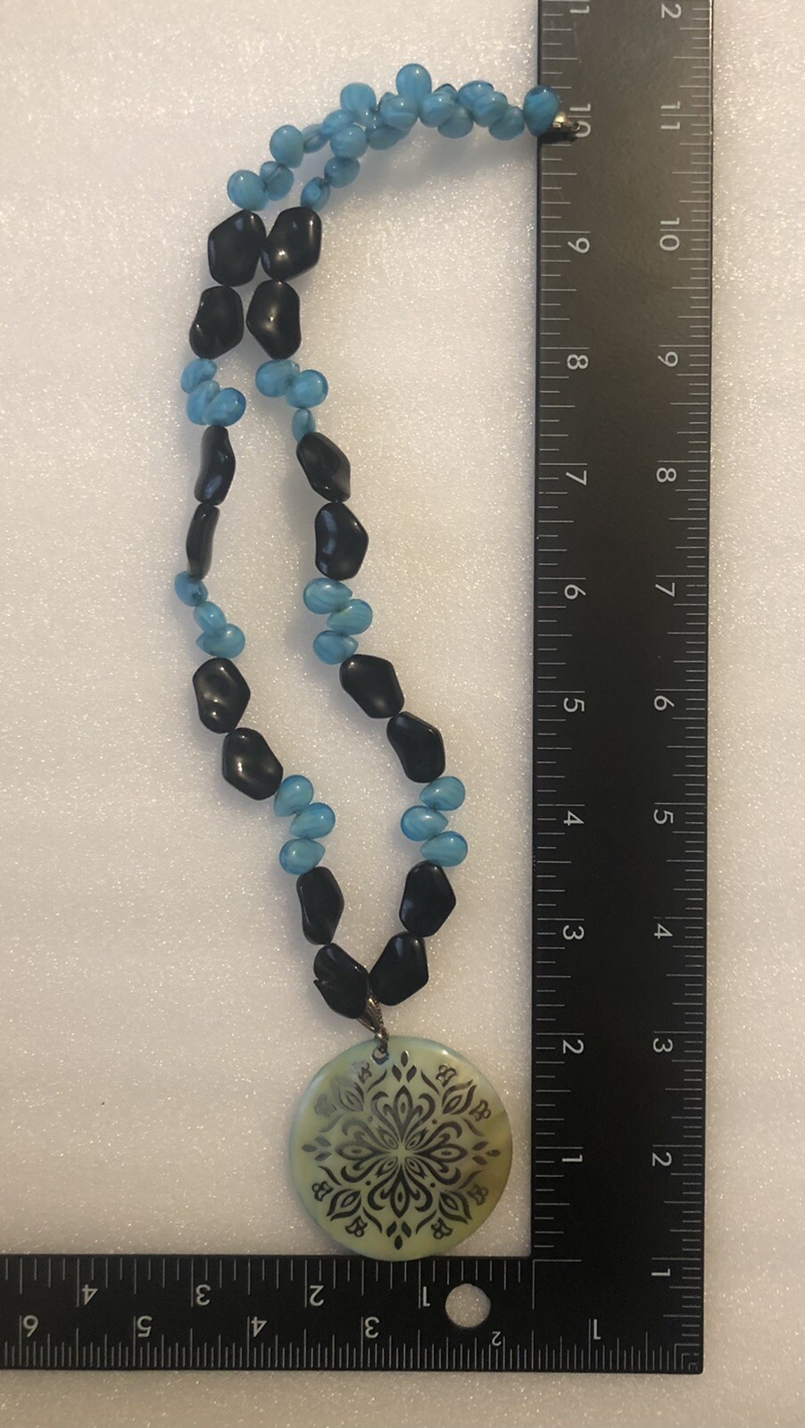 Contemporary Multicolored Beaded Pendant Necklace Fashion Jewelry GO1.51D23