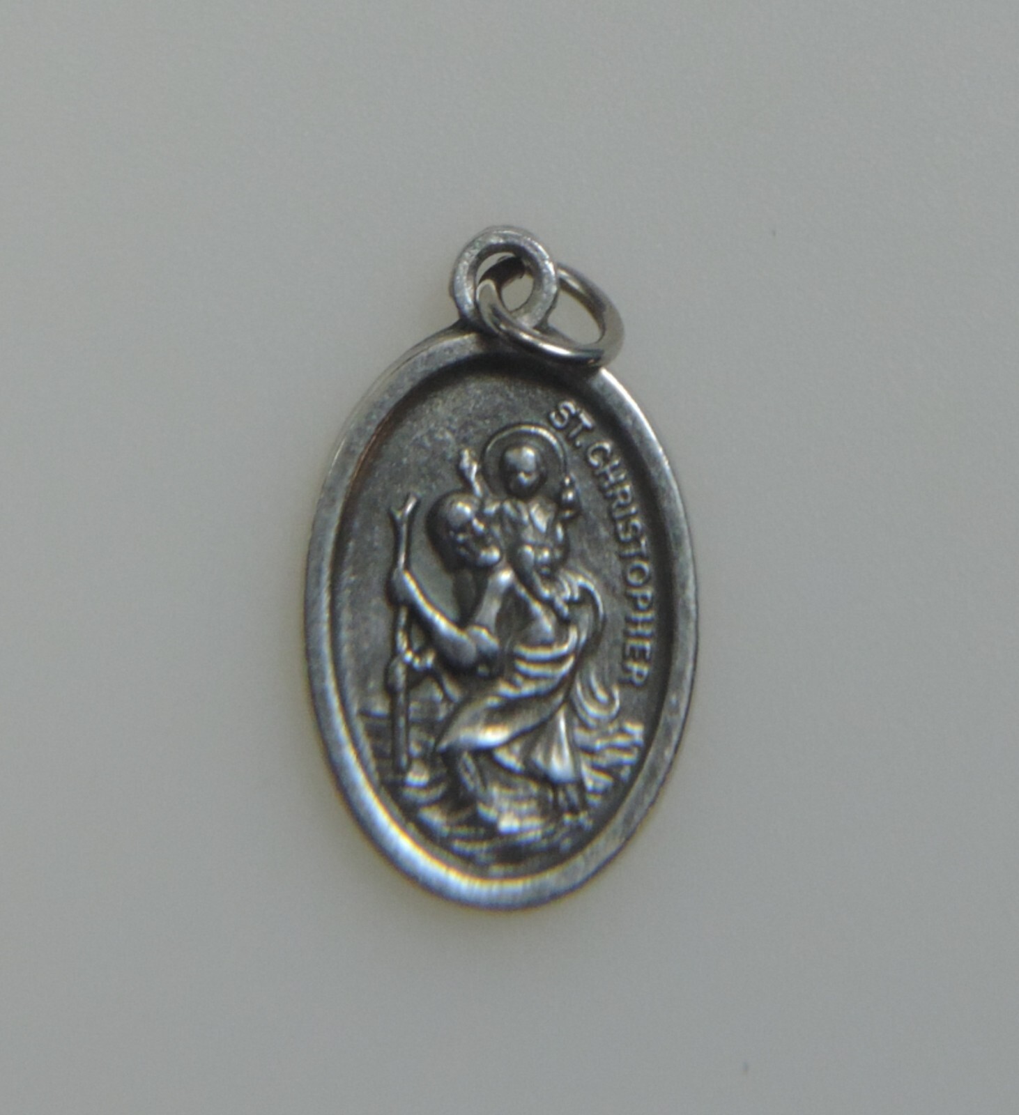 St. Christopher/ Pray For Us Medal with a 24″ or 27″ Stainless Steel Chain