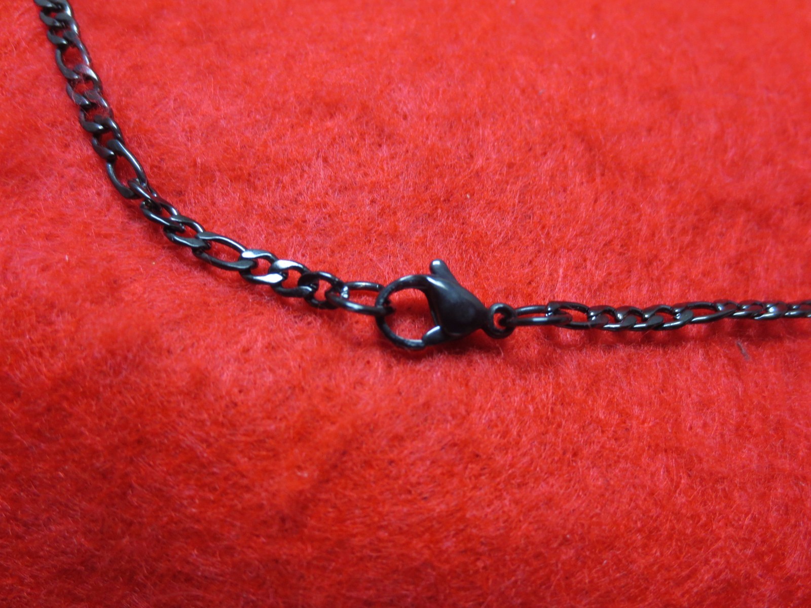 7″-48″ 3mm FIGARO ROPE STAINLESS STEEL GOLD-SILVER-BLACK-PLATED CHAIN NECKLACE