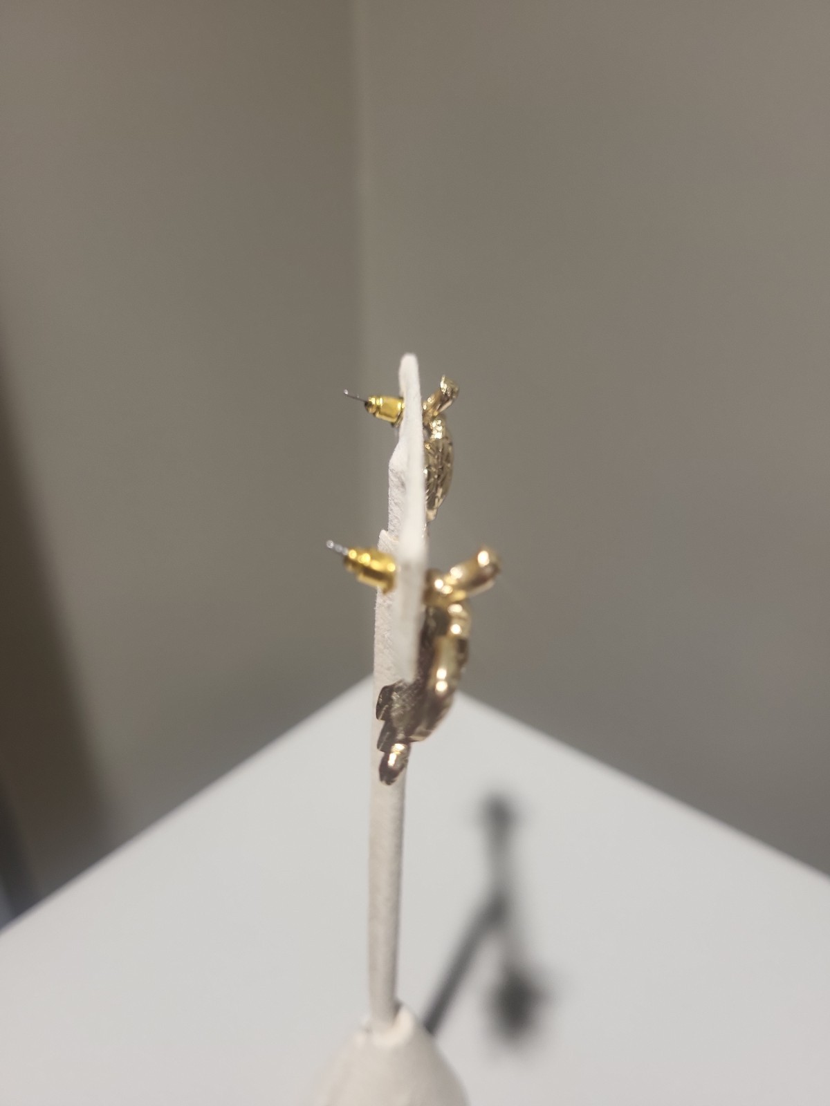 Gold Tone Turtle Stud Earrings 2.5cm