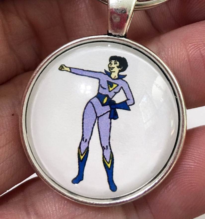 1977 Jayna of the Wonder Twins Super Friends Shape Shifters Keychain or Jewelry