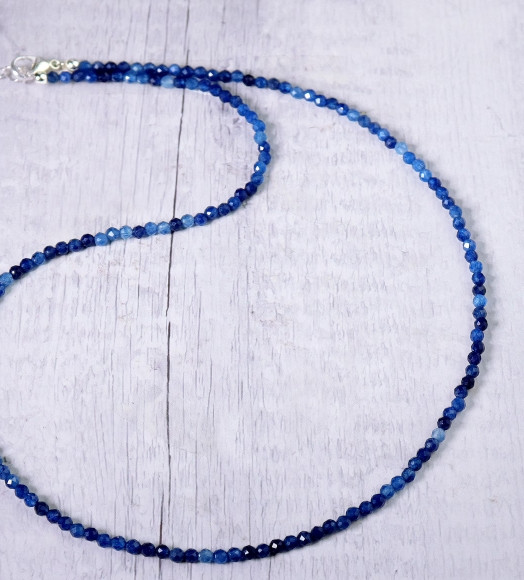 Kyanite Choker Minimalist Necklace Natural Kyanite Stone Dainty Choker Healing