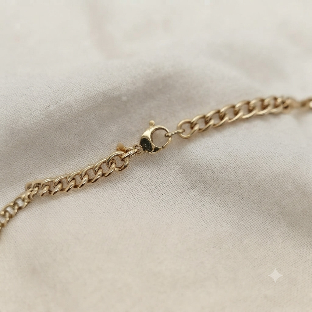 Gold Tone Heart Chain Necklace with CZ Pave Heart Charm Women’s Statement Jewel