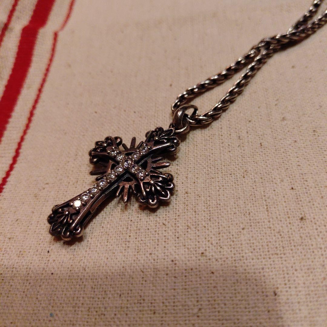 Chrome-Style, Silver 925 Cross Necklace Vintage