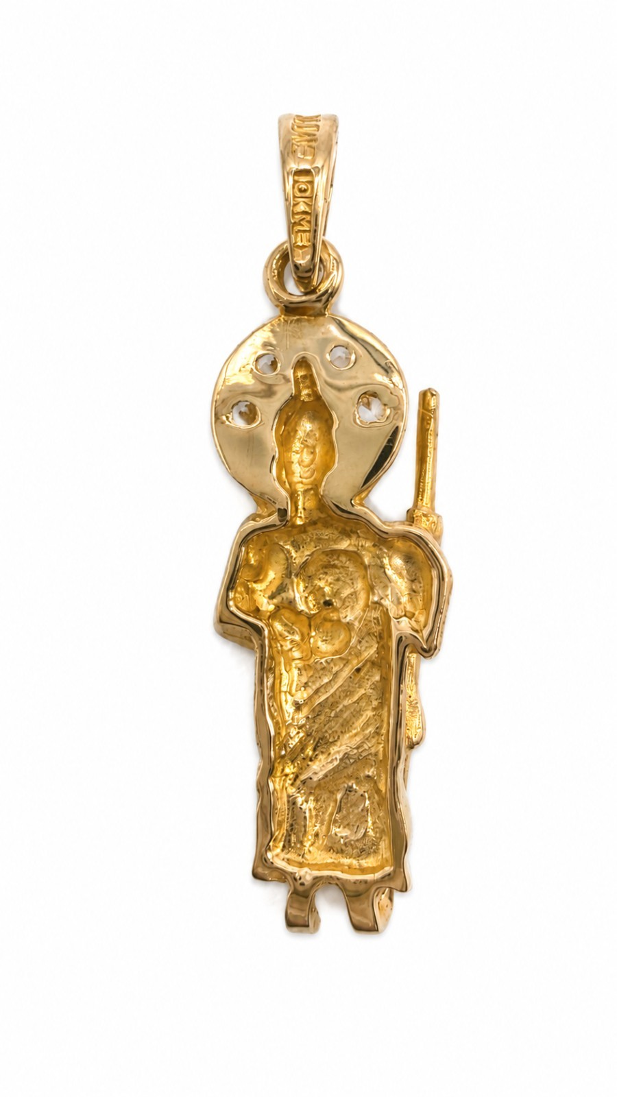 10k Solid Gold Pendant Saint Jude – Dije San Judas Tadeo Oro Solido 10K 2.5cm