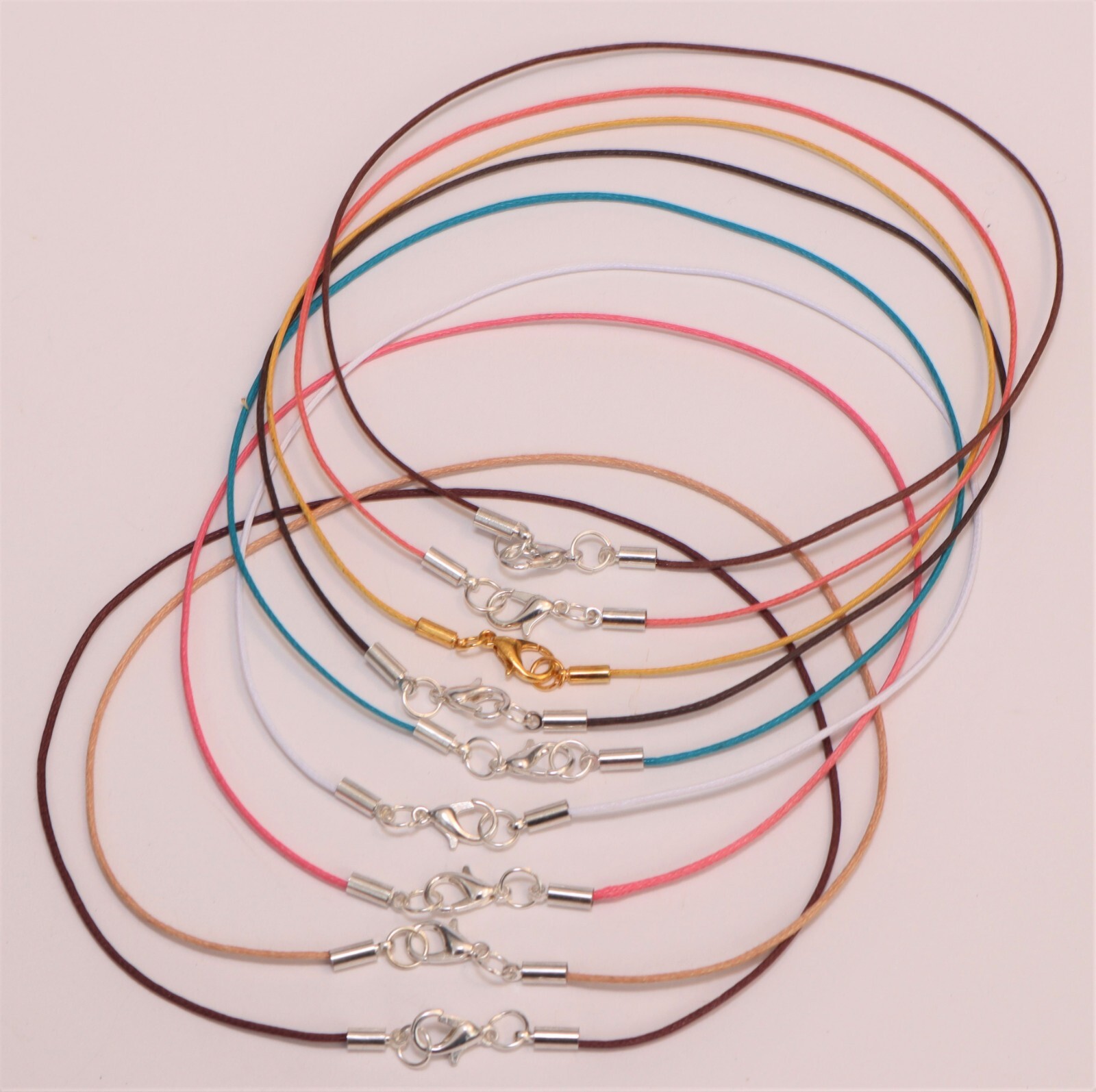 Necklace Choker Women with Silver Lobster Clasp -1mm Cord -Lightweight Made USA!