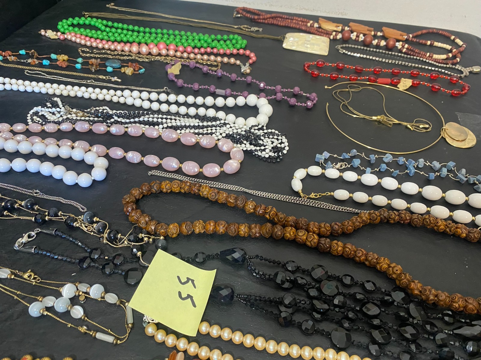 Necklace lot 55 necklaces jewelry pendant beaded chain mixed brands