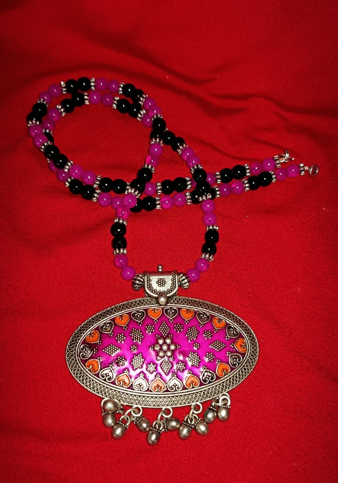 Women’s Traditional Wedding Jewelry Necklace/pendant Multi Beads Pack of 4