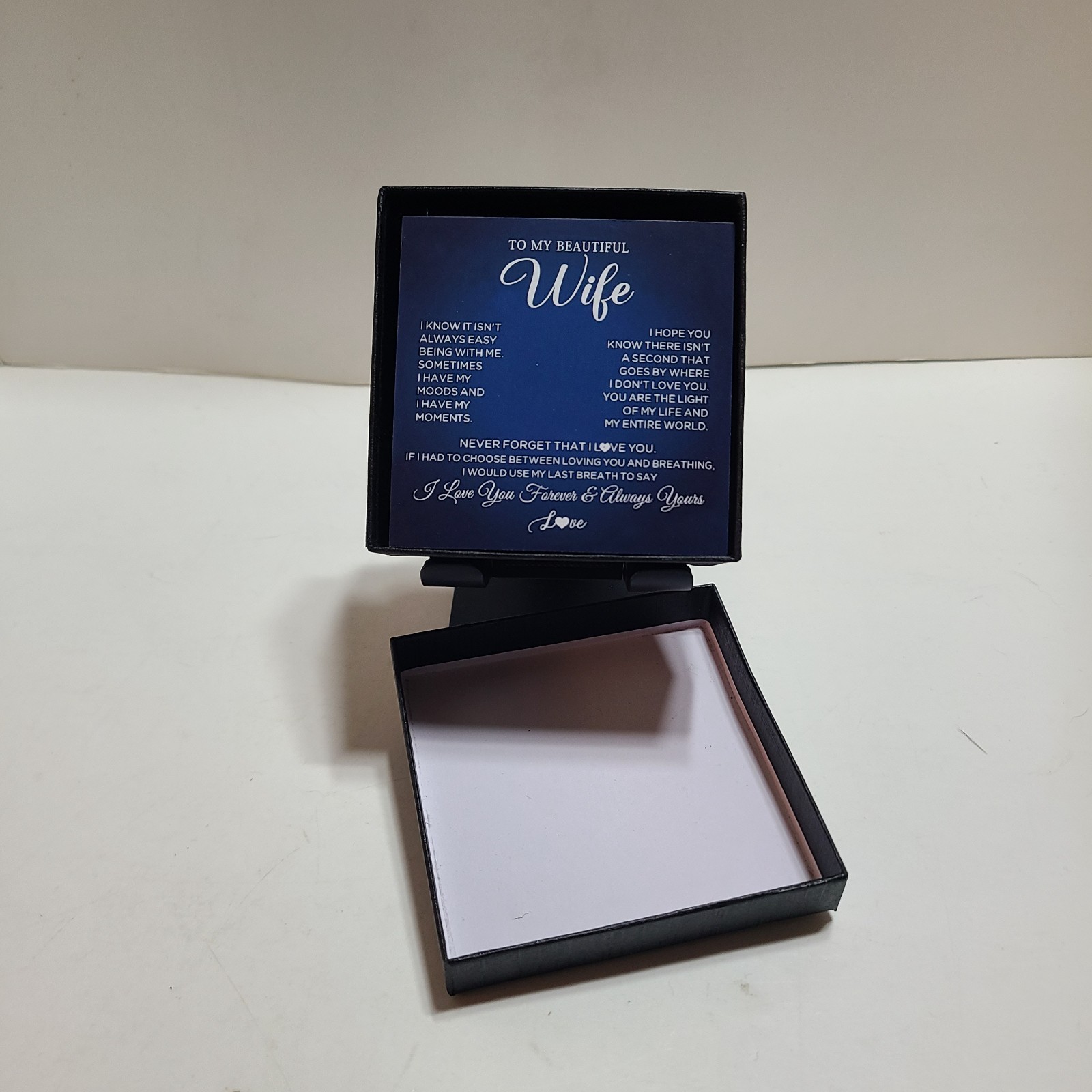 Beautiful Special Occasions Gift For Your Wife. Wonderful Message and Necklace