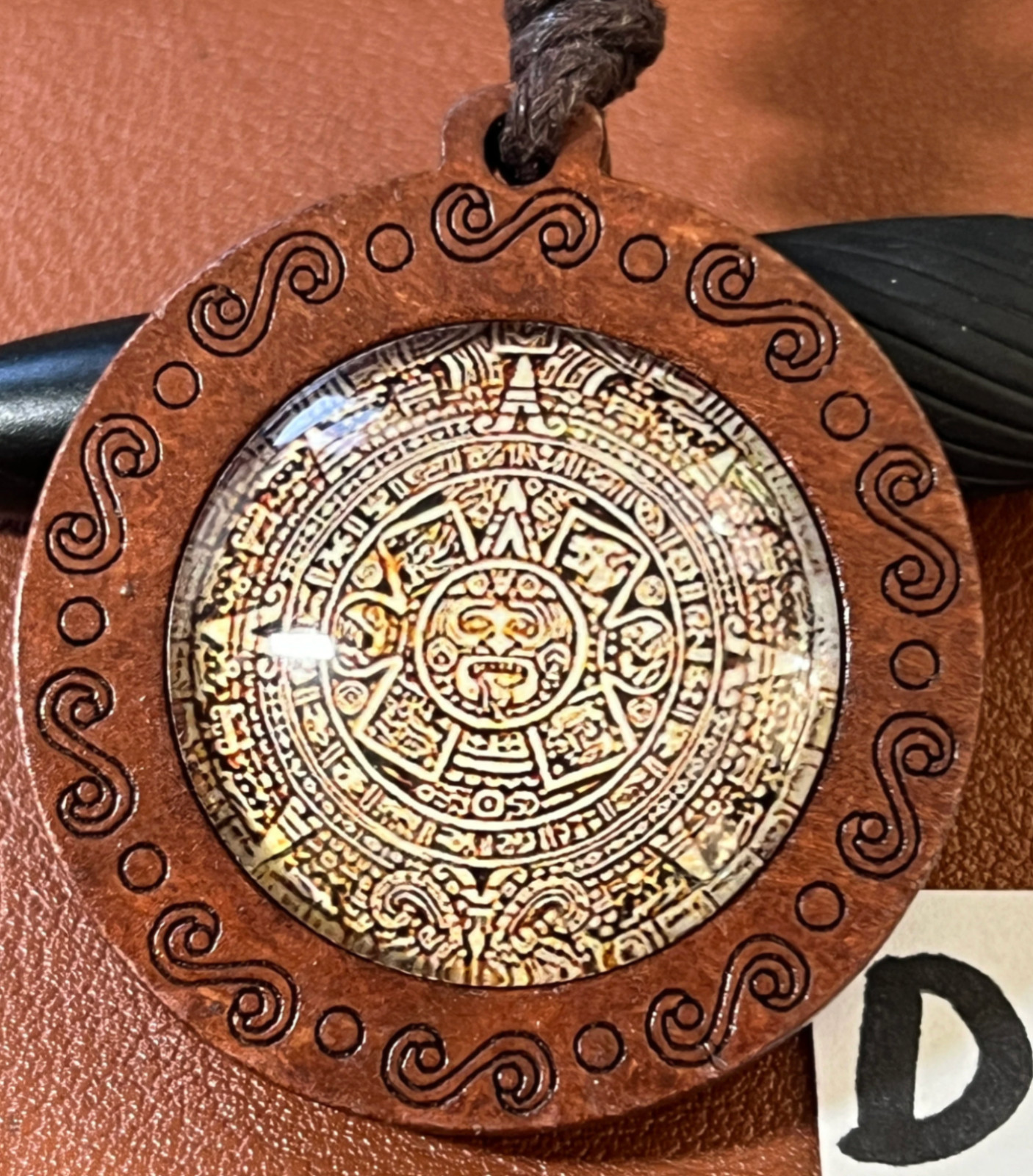 Glow In The Dark Aztec Calendar Pendant 4 different designs STYLES to choose #15