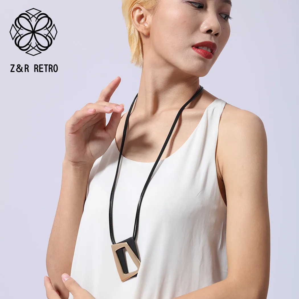 2023 Sweater Chain Long Necklace Trendy Zinc Alloy Metal Gold Color Necklaces