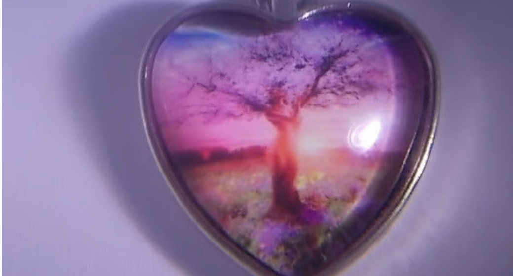 Beautiful Human Tree of Life Heart Pendant & 18″ Necklace! FREE SHIP IN THE USA!