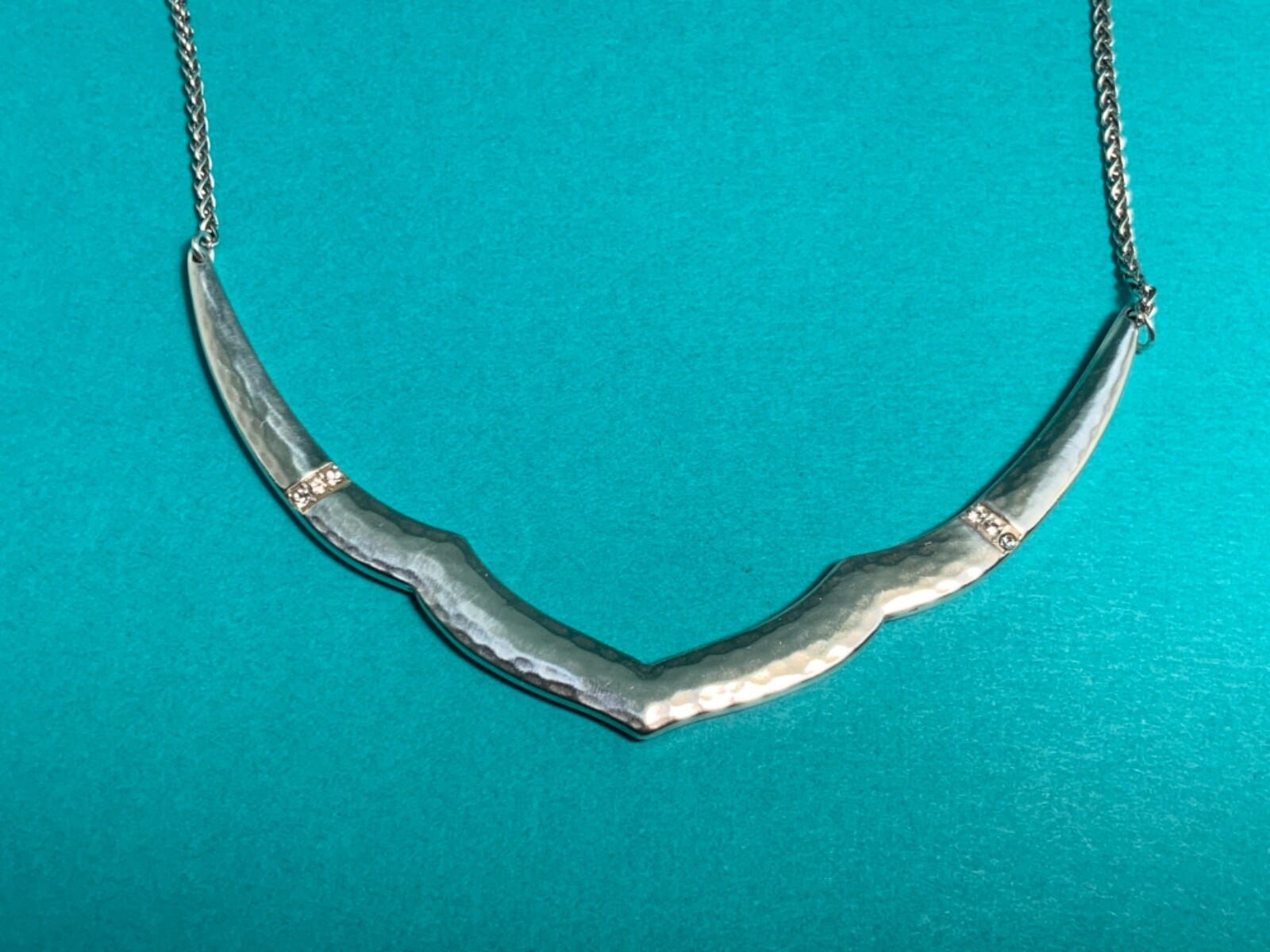🌸 BRIGHTON Silver Crystal “Andaluz” 16-18” Necklace (N42) NWT 🌸