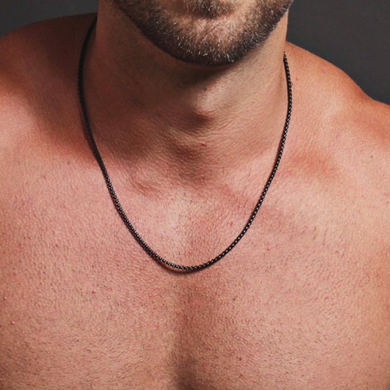 2/3/4mm 316L Stainless Steel Women Men Rope Chains Necklaces 18-32”