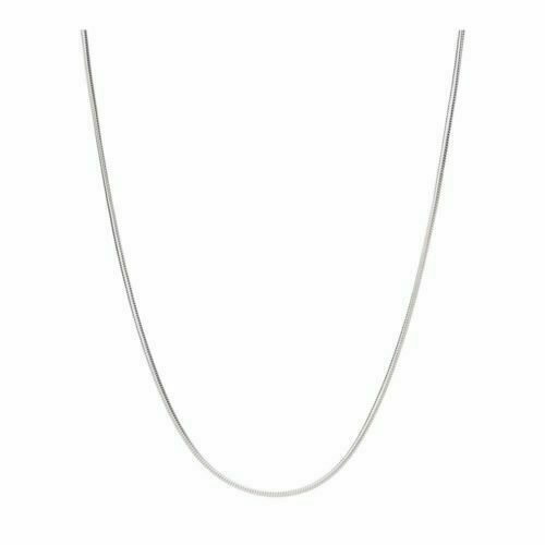 925 Sterling Silver Tarnish-Free Italian Snake Chain Necklace 1MM Jewelry 16-24″