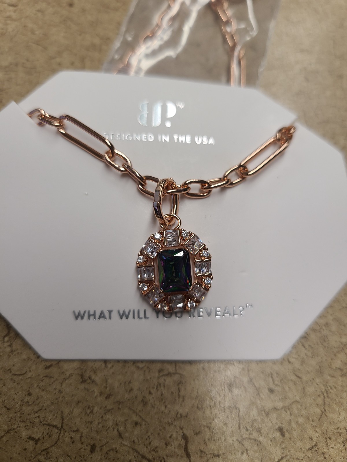 RBP NK22051 It’s A Yes For Me Necklace Rose Gold Plated