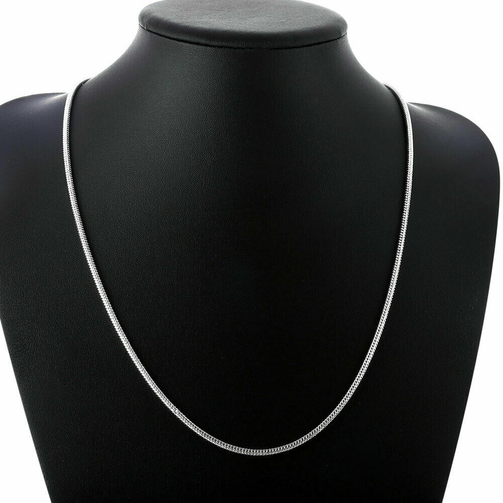16″ – 24″ Mens Womens 925 Sterling Silver 3mm Wide Snake Chain Necklace #N230