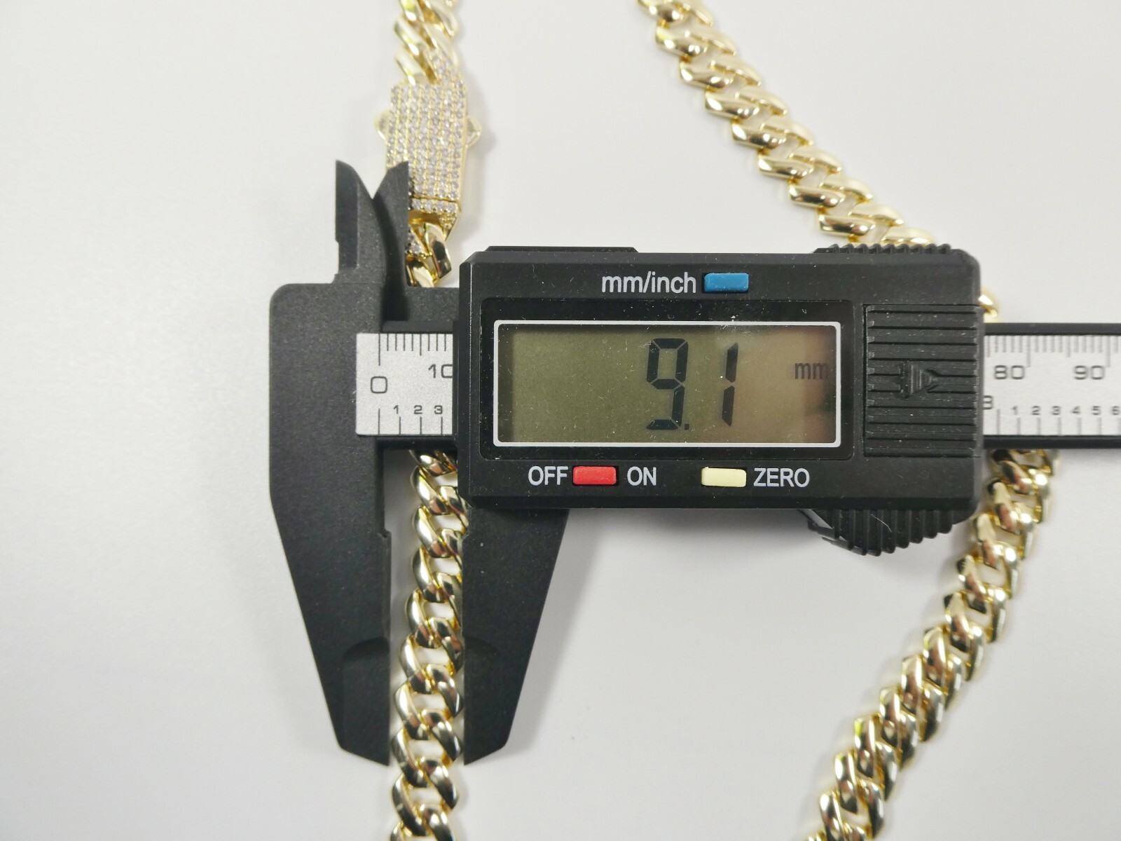 9MM 14K COLOR YELLOW GOLD FILLED MONACO BRACELET/NECKLACE