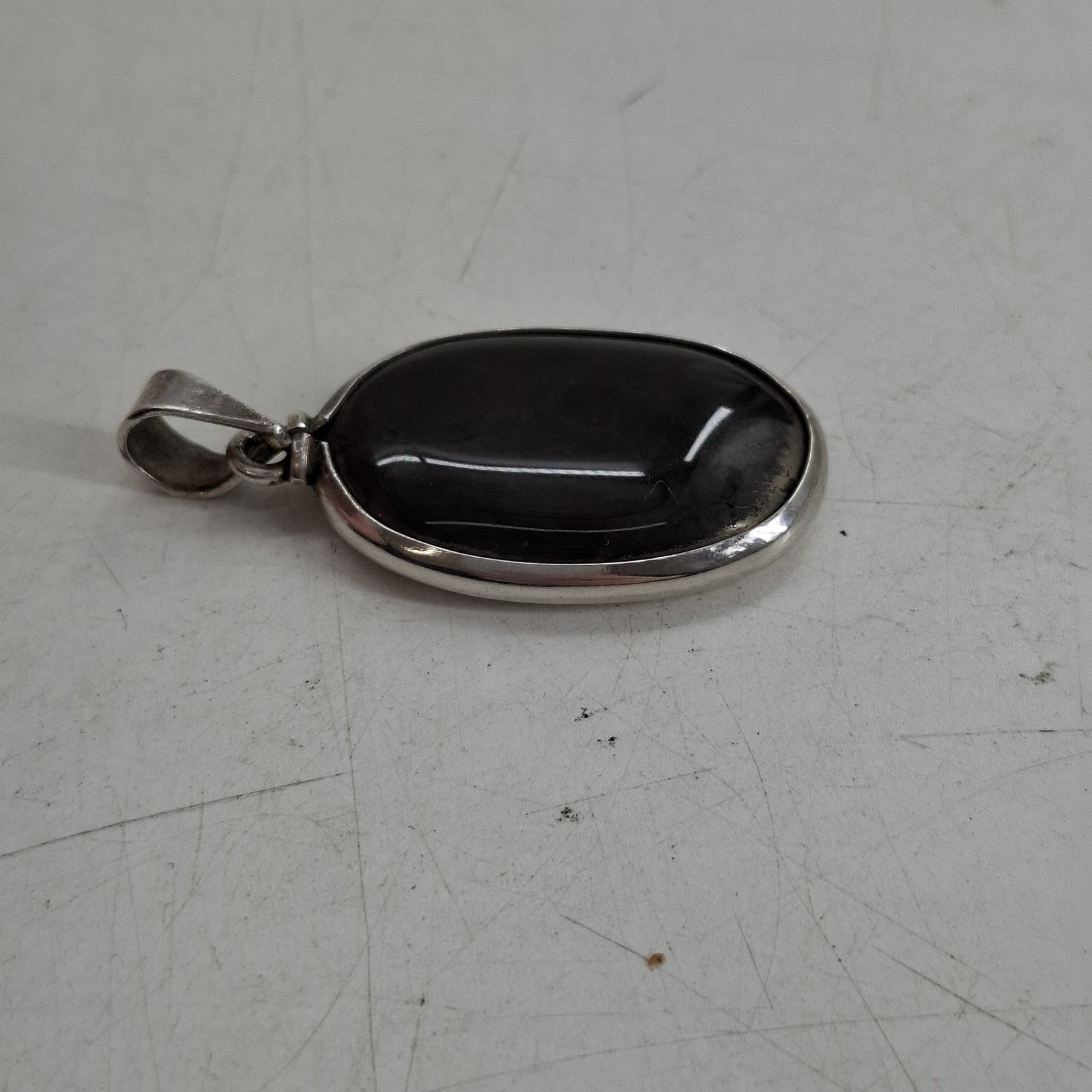 Unakite pendant 4cm 18KGP clasp Smoky Quartz pendant 3.5cm 925 clasp Edging
