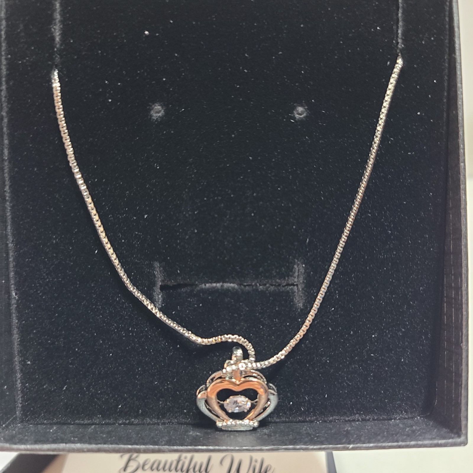 Beautiful Special Occasions Gift For Your Wife. Wonderful Message and Necklace