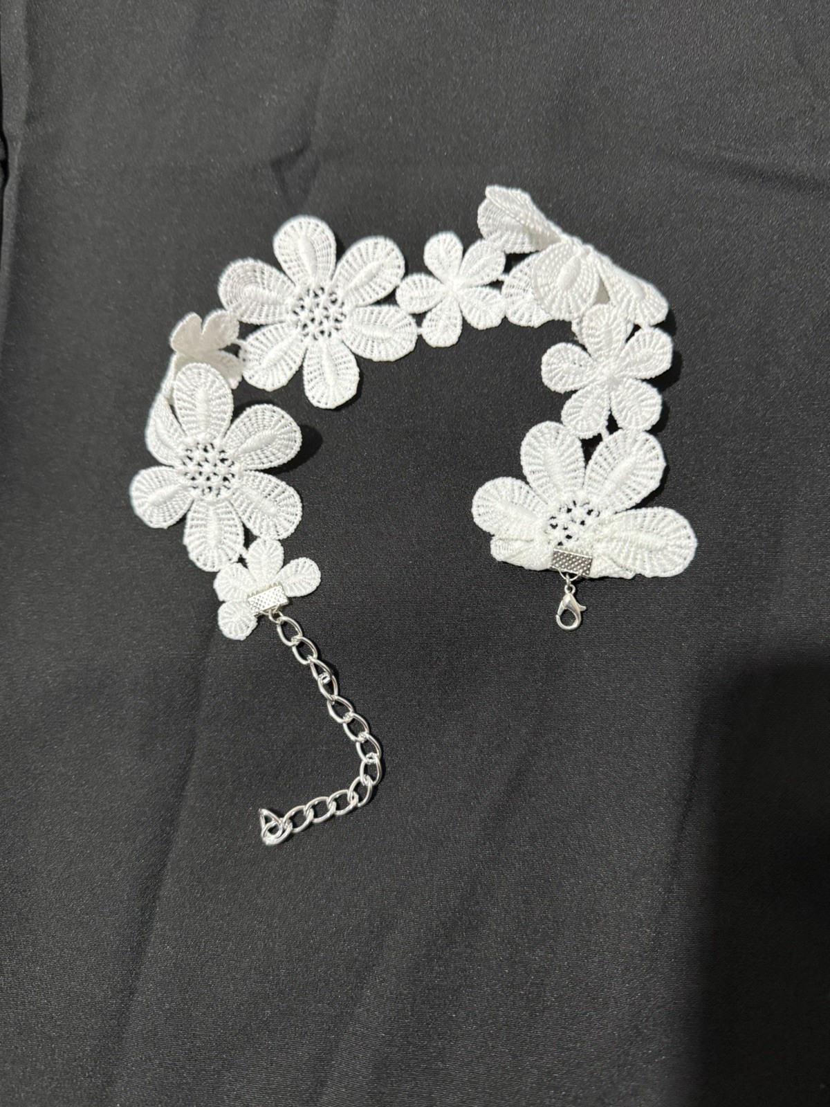 Women Ladies None Crystal Dimonte pearls Necklace Choker Silver Wedding Parties