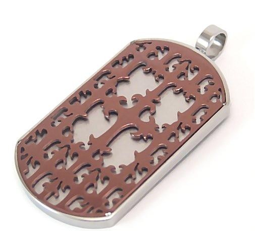 Filigree Cross Pendant Hypoallergenic 316L Surgical Steel PVD Plating