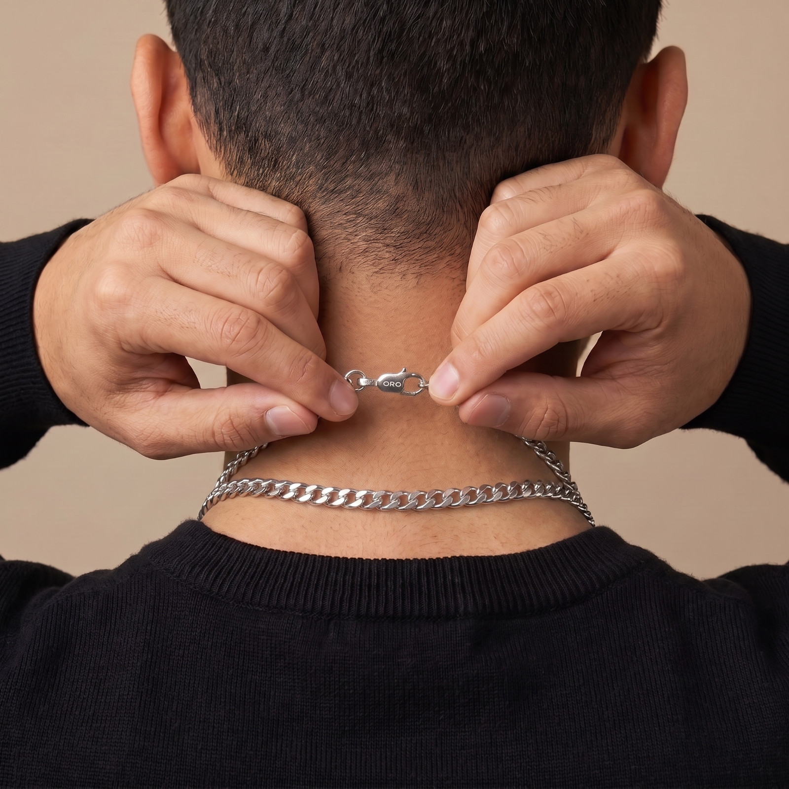 5mm Stainless Steel Silver Curb Miami Cuban Chain Necklace Men Women 18″-28″