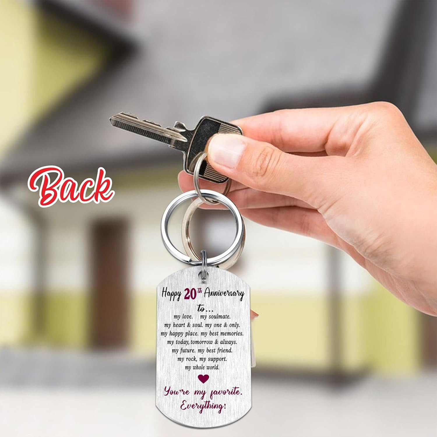 20Th Anniversary Wedding Gifts for Men Women Husband Wife, Romantic 20 Year Anni