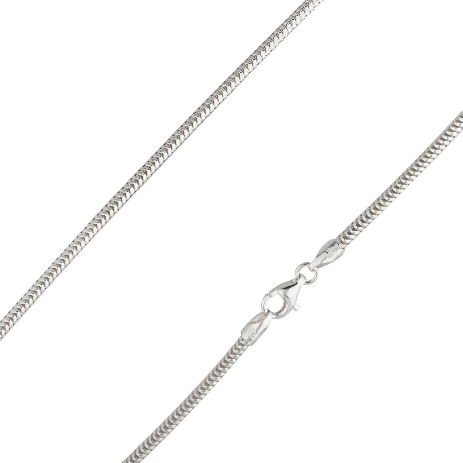 925 Sterling Silver 1.6mm Snake Chain Necklace .925 Italy All Sizes, , 16”-30”